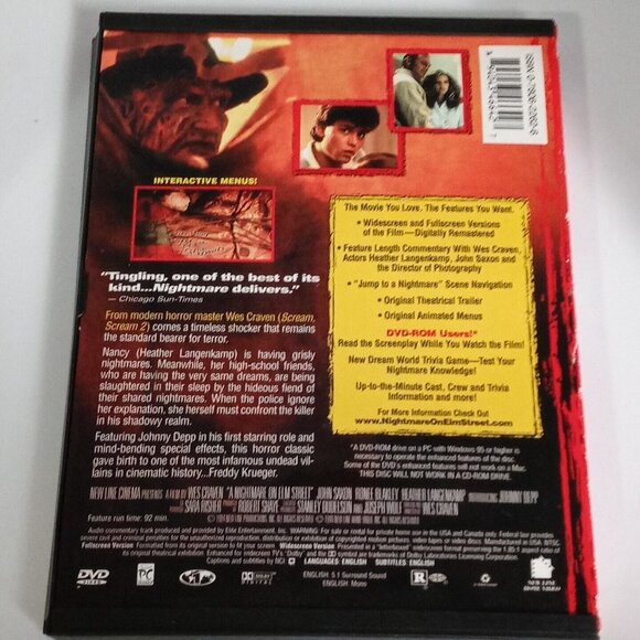 DVD A Nightmare on Elm Street 1984 Digitally Remasterd Wes Craven Freddy Krueger - Picture 4 of 8